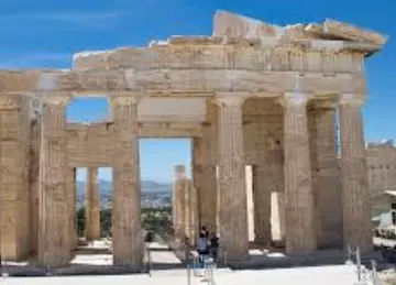 The Propylaea - ceremonial entrance to the Acropolis