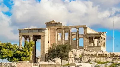 Эрехтейон с разных уровней