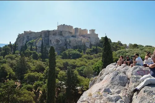 Ступени Ареопага ведущие к Акрополю