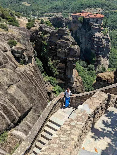 Météores : montée vers Varlaam