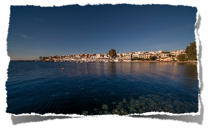 Пердика бухта в Греции Пердика бухта в Греции