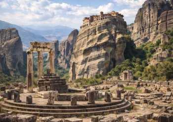 Tour di 2 Giorni Delfi e Meteore da Atene con Pernottamento
