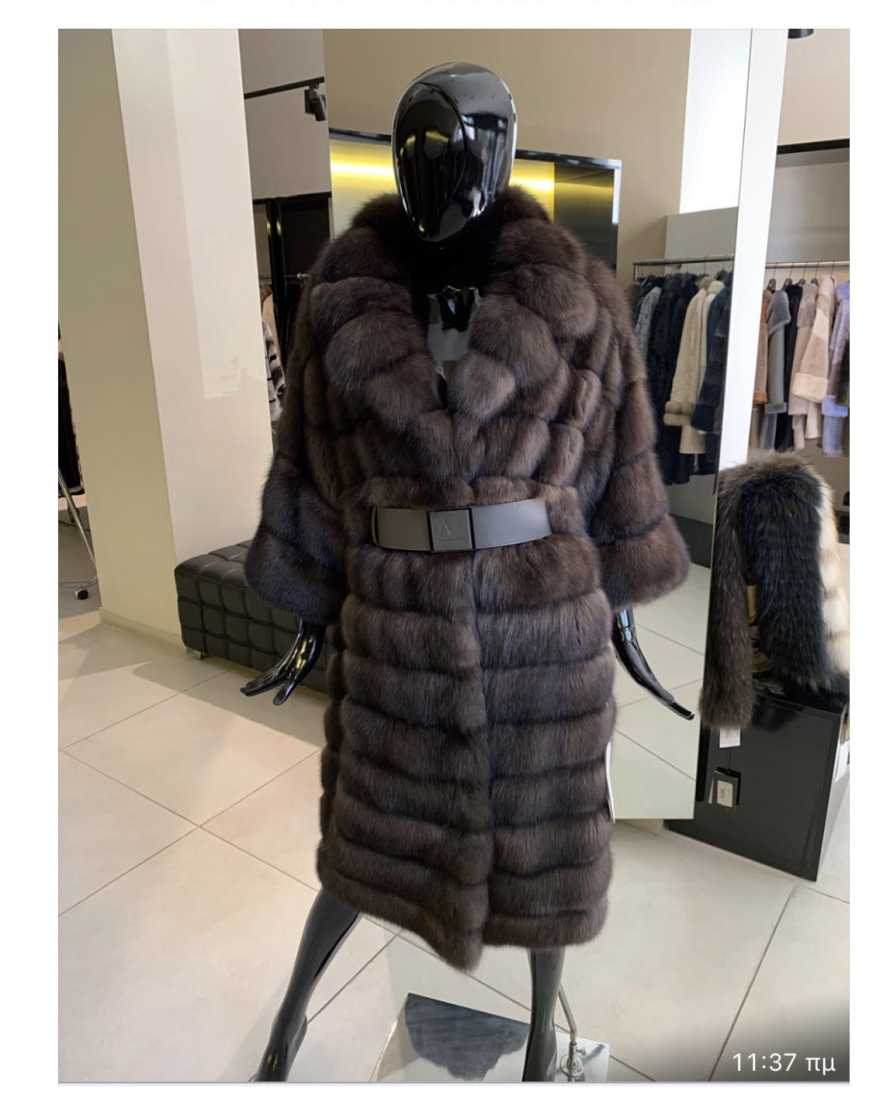 Sable (Barguzin)  coat, length 1.10, size 42. Price is 9500.